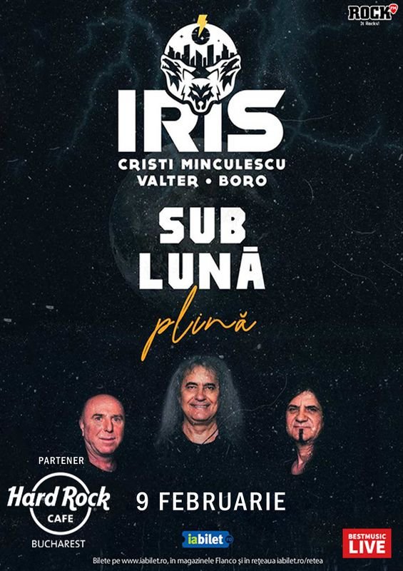 Concert IRIS - Cristi Minculescu, Valter si Boro in Hard Rock Cafe
