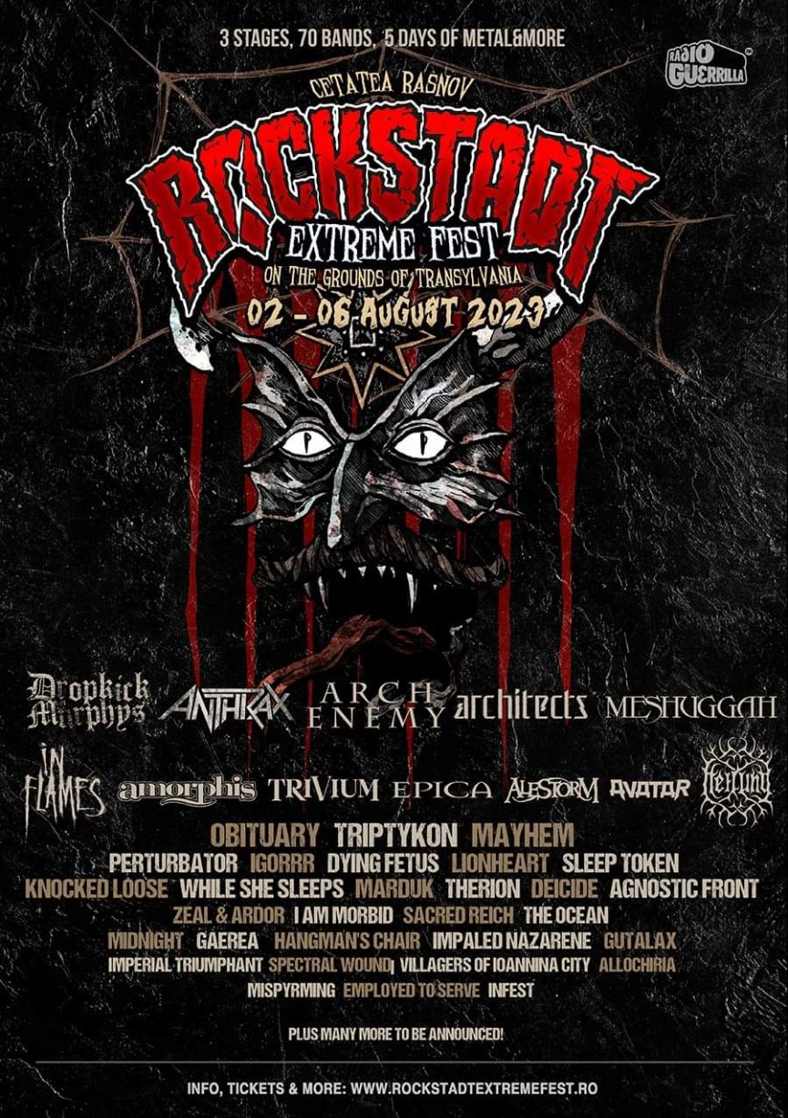 Rockstadt Extreme Fest 2023 va avea loc in perioada 2-6 august 2023