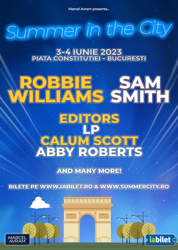 Bilete de o zi la Summer in the City - Robbie Williams si Sam Smith