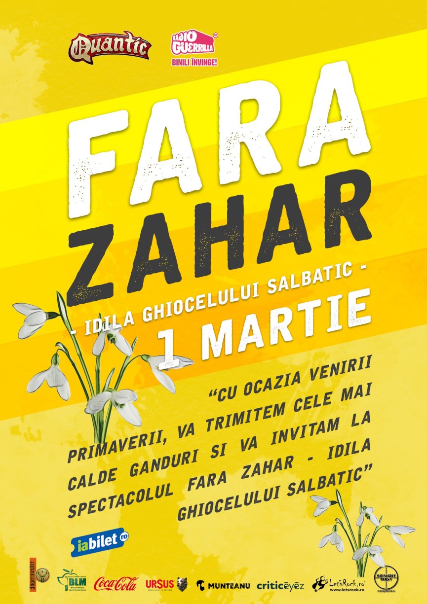 Concert Fara Zahar - Idila Ghiocelului Salbatic - in club Quantic