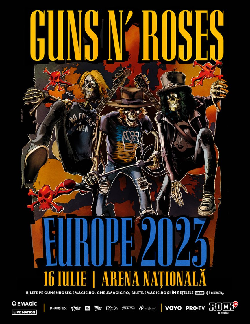 Guns N' Roses vor concerta la Arena Nationala