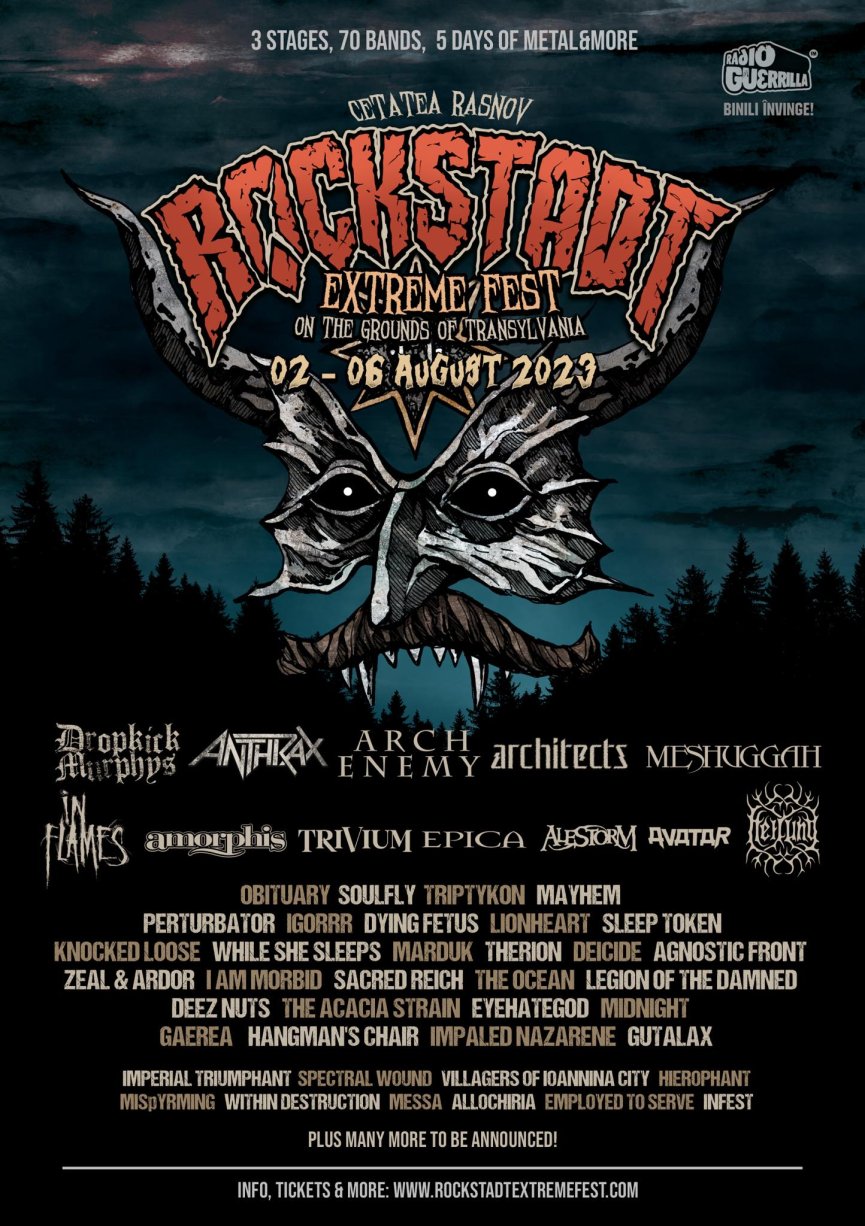 Soulfly, Legion Of The Damned si inca 6 trupe noi anuntate la Rockstadt Extreme Fest 2023