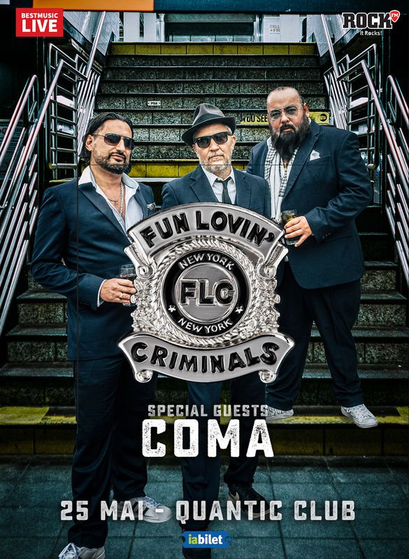 COMA va deschide concertul Fun Lovin' Criminals