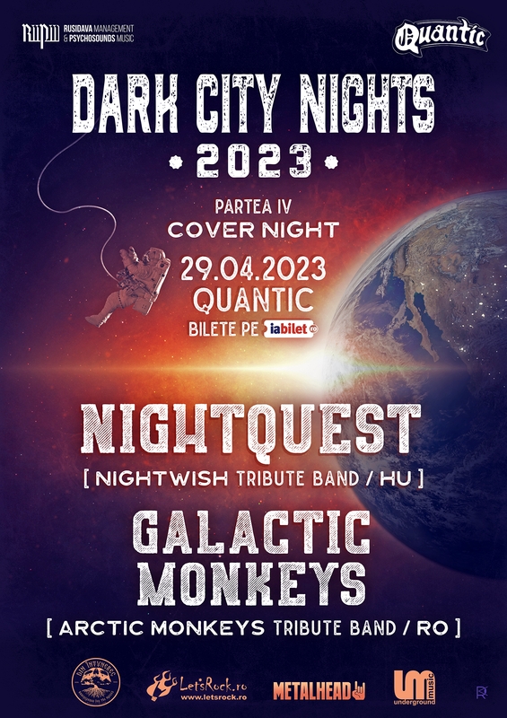 Concert Nightquest si Galactic Monkeys in club Quantic, Dark City Nights 2023, partea IV