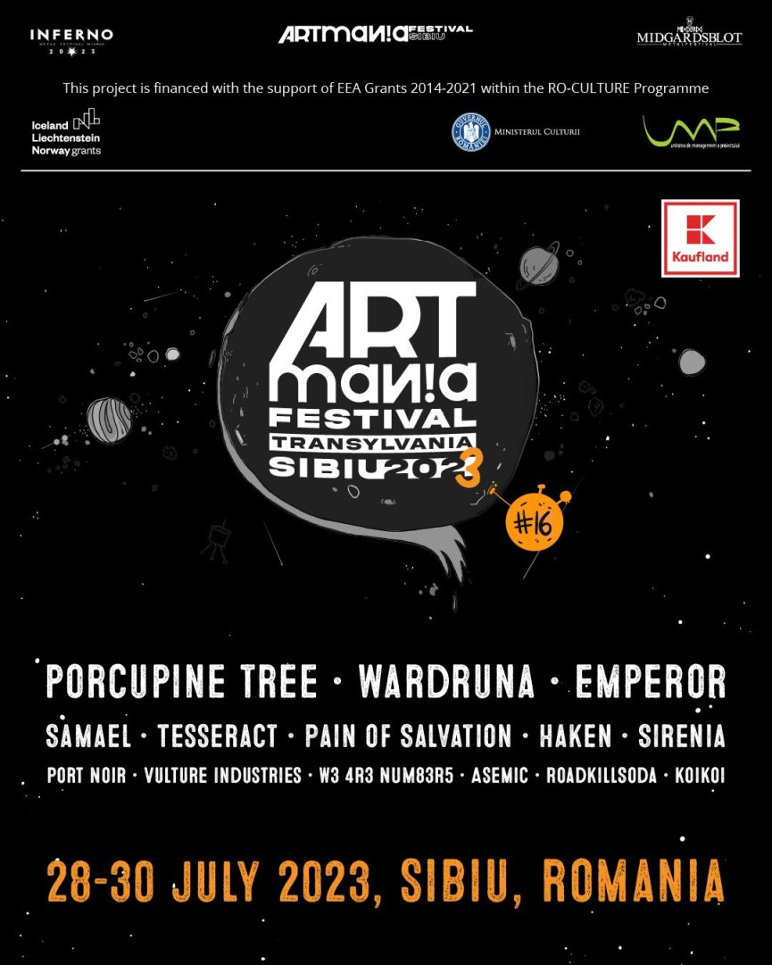 ARTmania Festival 2023, program pe zile și ore