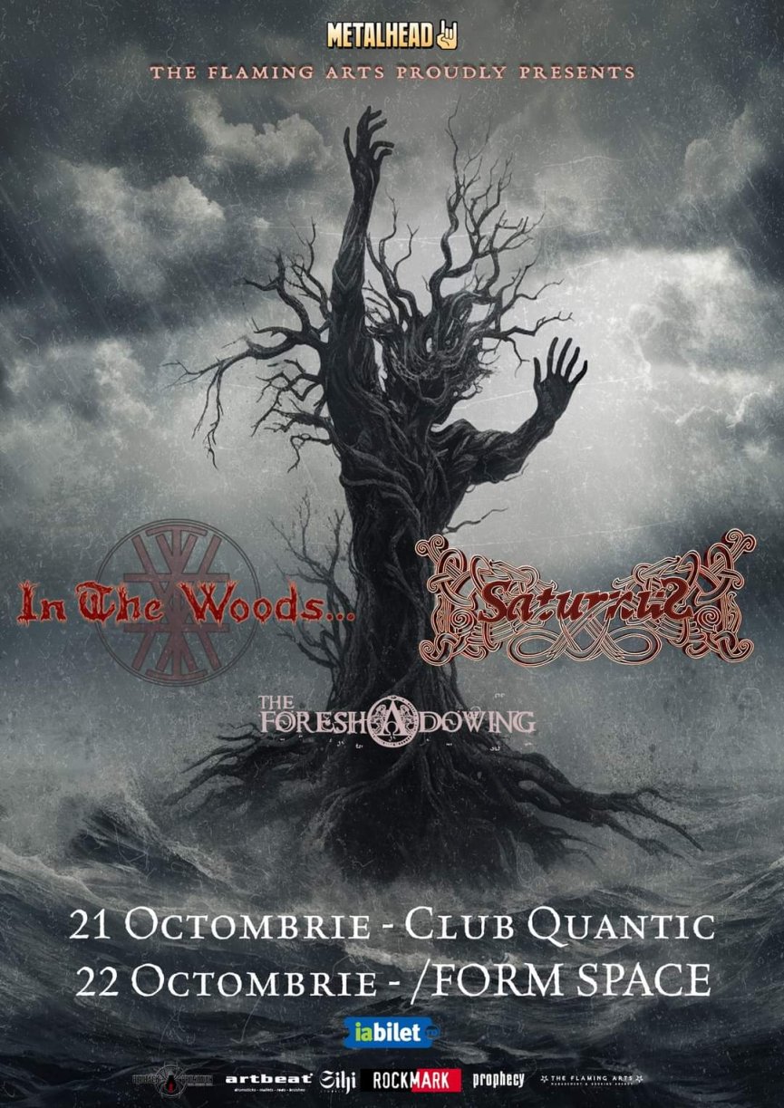 Concert Saturnus si In The Woods la Bucuresti și Cluj-Napoca