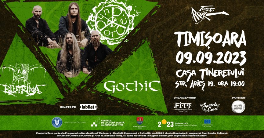 Concert dordeduh, Gothic și Blutrină la Casa Tineretului din Timișoara