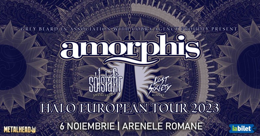 Concert Amorphis, Sólstafir și Lost Society - program si reguli de acces