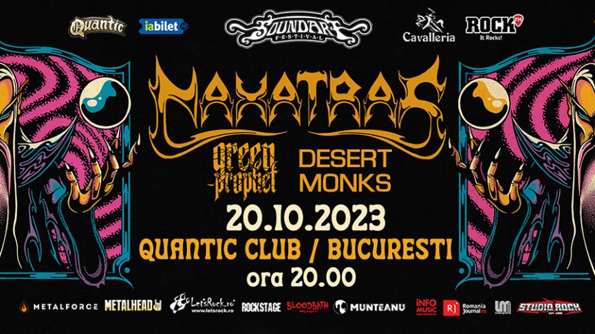 Programul concertului Naxatras din Quantic Club, prezentat de SoundArt