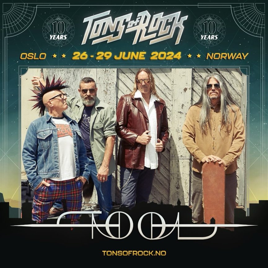 TOOL anuntati ca headlineri ai zilei de joi, la Tons Of Rock 2024