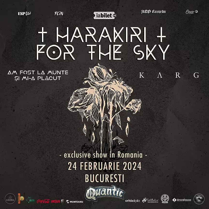 AFLMSMP si KARG vor deschide concertul Harakiri For The Sky din club Quantic