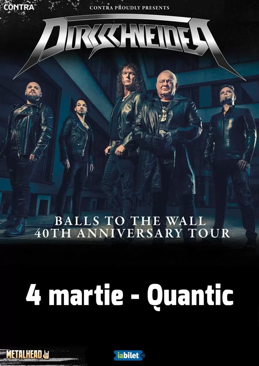 Concert Dirkschneider - Balls to the wall - 40th Anniversary Tour, in Quantic