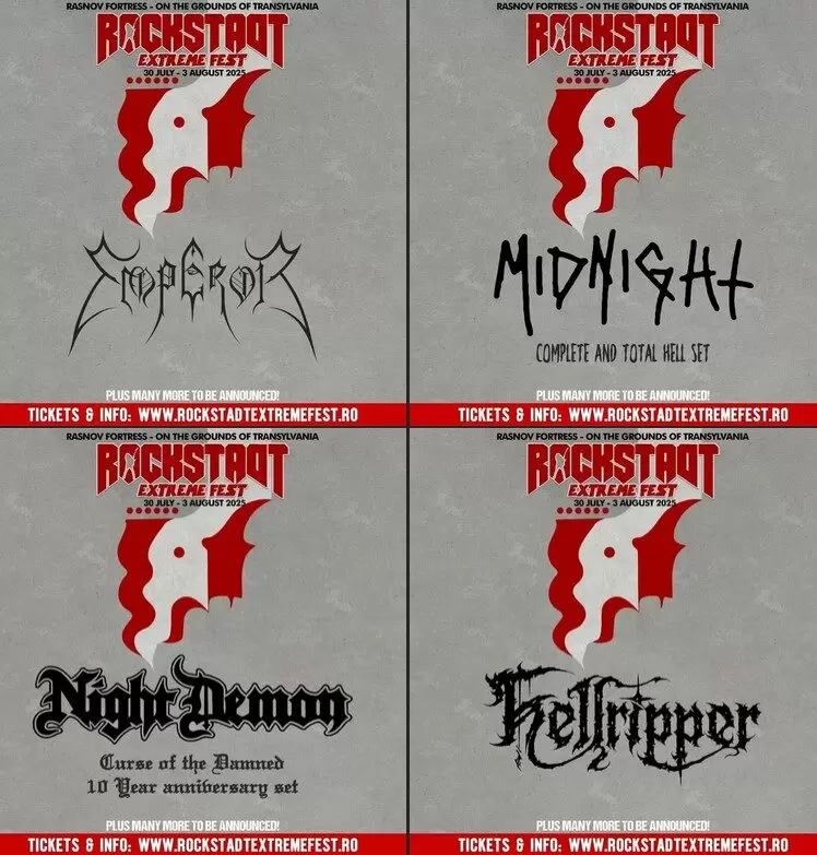 2. Powerwolf, Emperor, Midnight, Night Demon si Hellripper vin la REF 2025