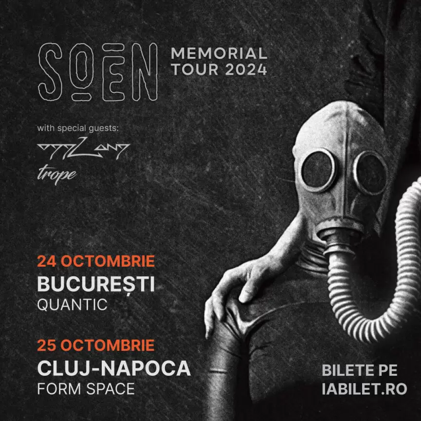 Oddland si Trope deschid concertele SOEN de la Bucuresti si Cluj-Napoca