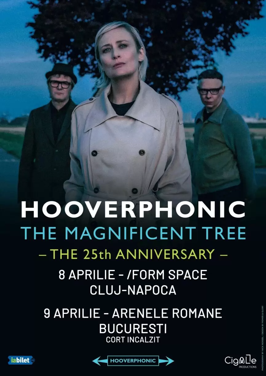 Concert Hooverphonic in FORM Space (Cluj) si la Arenele Romane (Bucuresti)