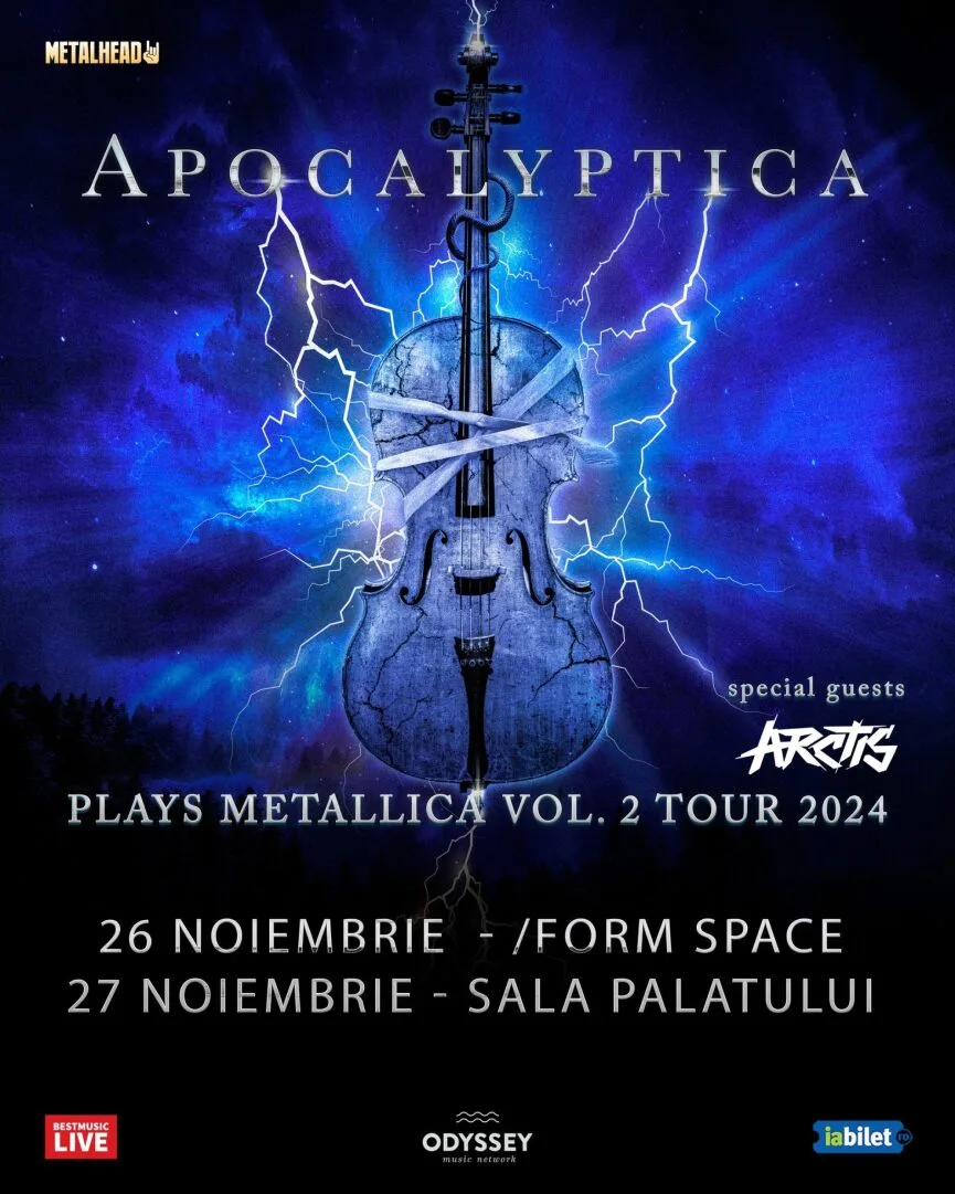 Apocalyptica Plays Metallica Vol. 2 Tour 2024 - program si reguli de acces la concertele din Romania