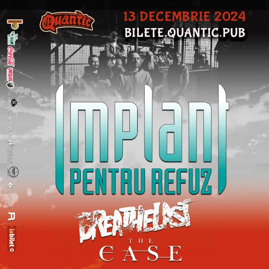 Concert Implant Pentru Refuz, Breathelast și The Case în Club Quantic