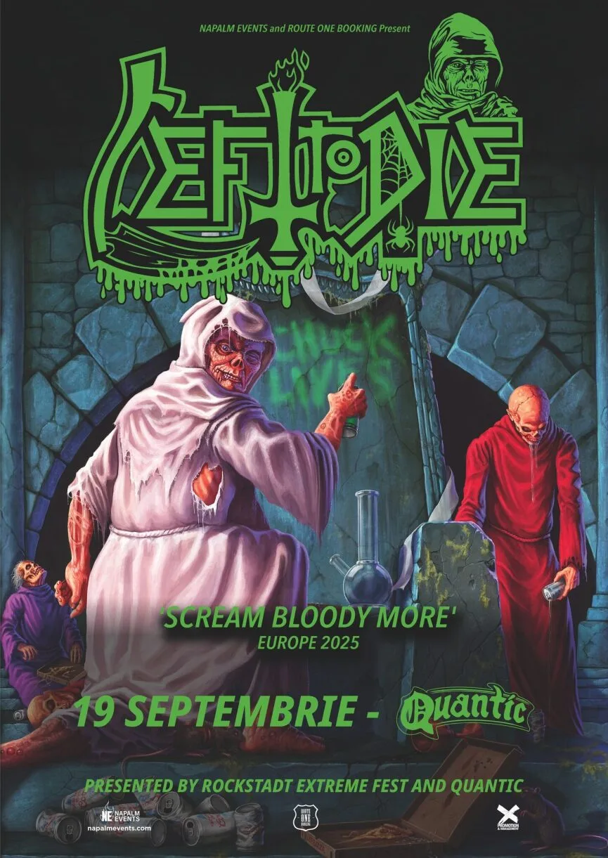 Left To Die revine in Romania, la Club Quantic din Bucuresti