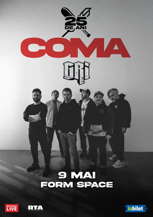Concert Coma la Form Space din Cluj-Napoca