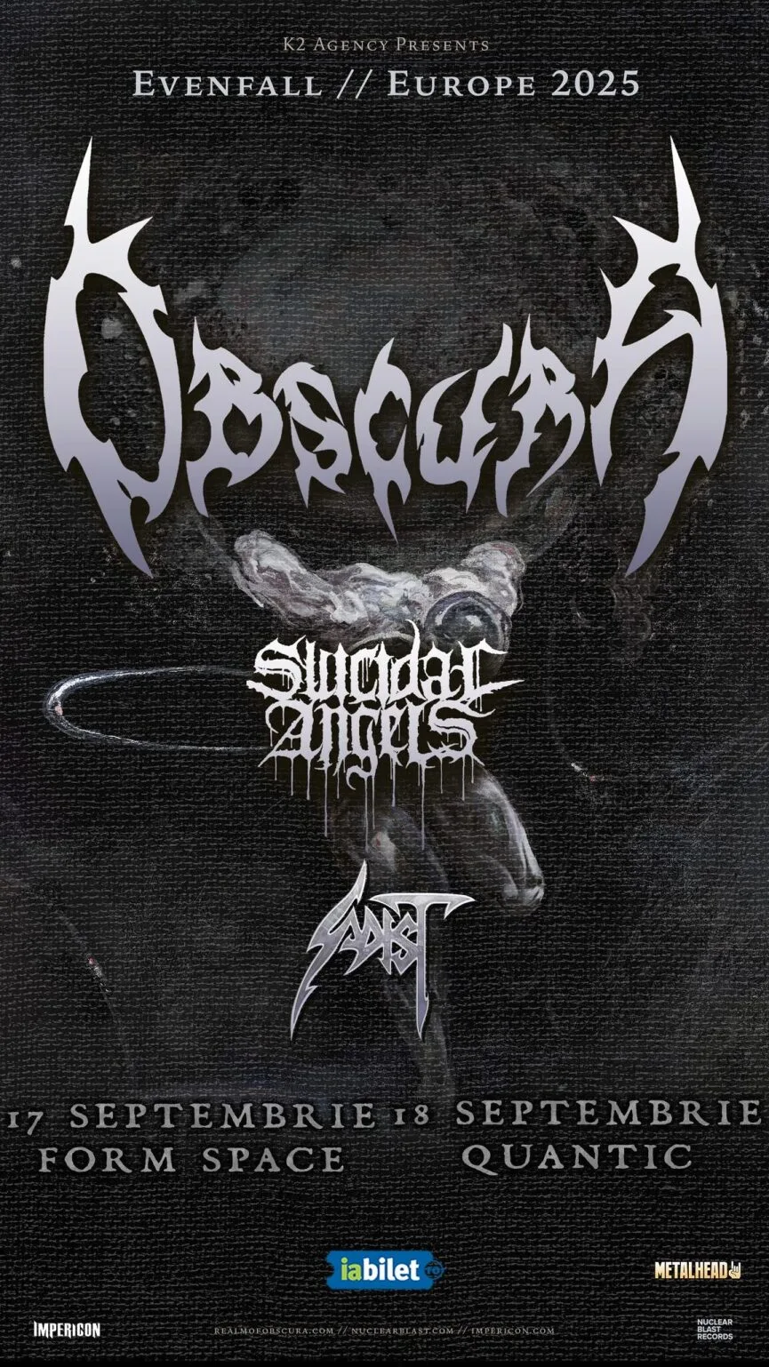 Concert Obscura, Suicidal Angels si Sadist la Cluj-Napoca si la Bucuresti