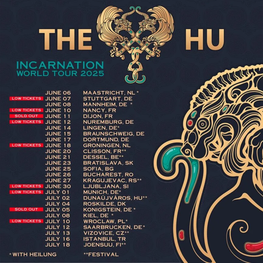 Turneul The Hu - Incarnation World Tour 2025 - incepe pe 6 iunie
