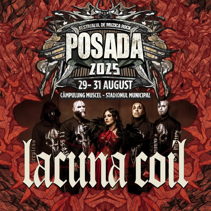 Trupa Lacuna Coil confirmata pentru Posada Rock Festival 2025