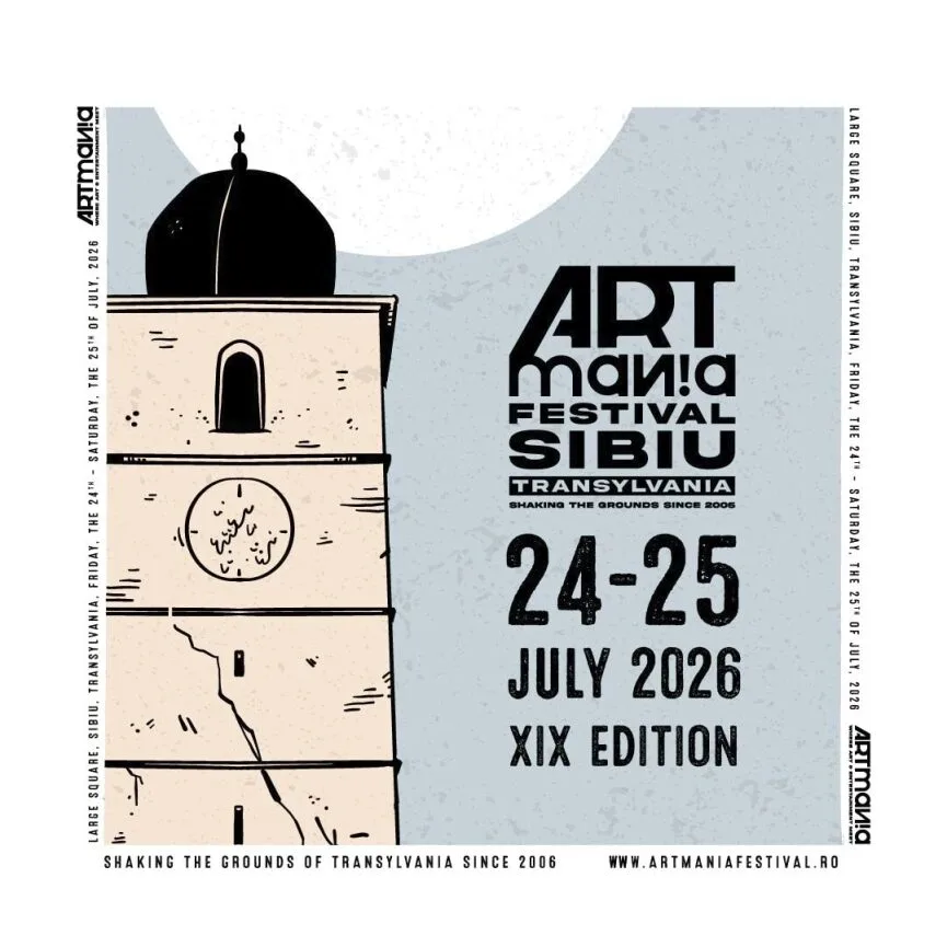 ARTmania Festival 2026 revine în Piața Mare din Sibiu între 24 și 25 iulie