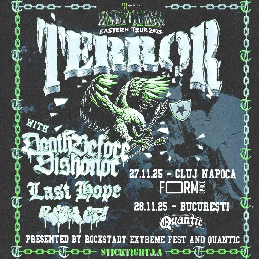 Concert Terror, Last Hope, Death Before Dishonour și Risk It în Club Quantic