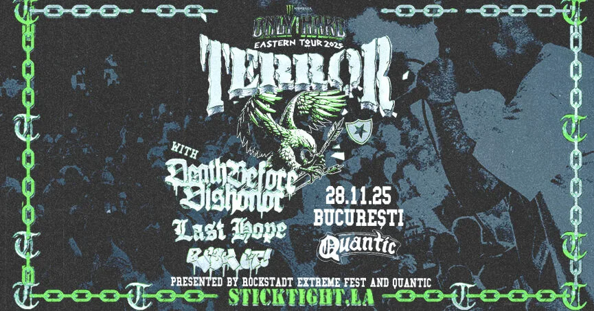 2. Concert Terror, Last Hope, Death Before Dishonour și Risk It în Club Quantic