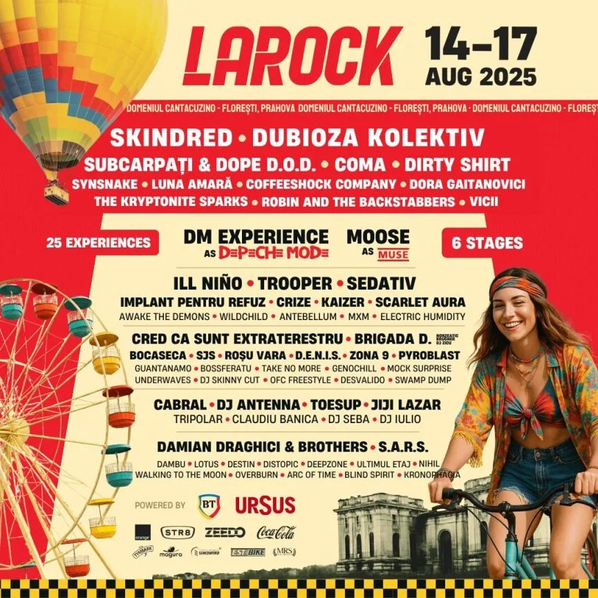 LaRock 2025: patru zile de muzică, libertate și aventură pe Domeniul Cantacuzino, în perioada 14-17 august