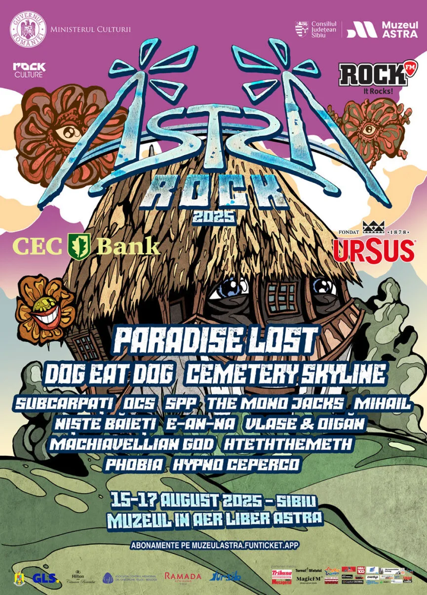 Lineup și program pe zile la ASTRA Rock Festival 2025