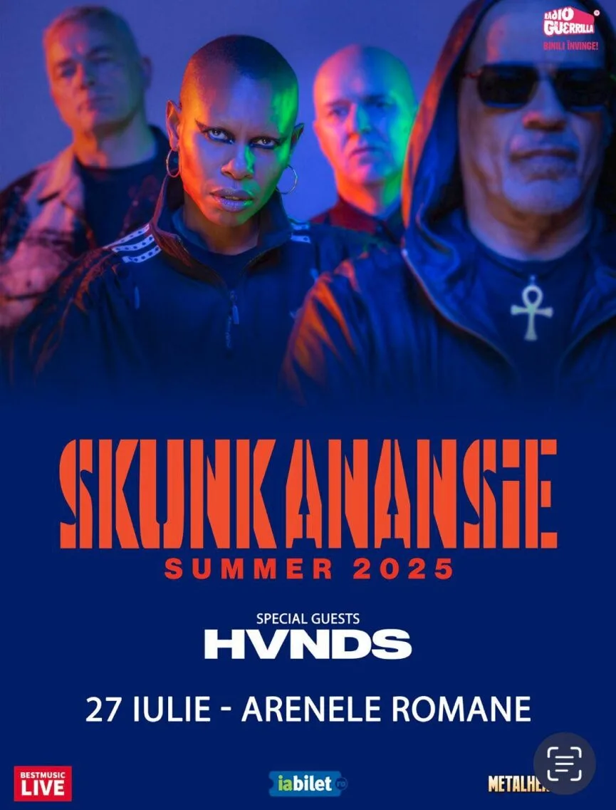 Trupa HVNDS va deschide show-ul Skunk Anansie de la Bucuresti