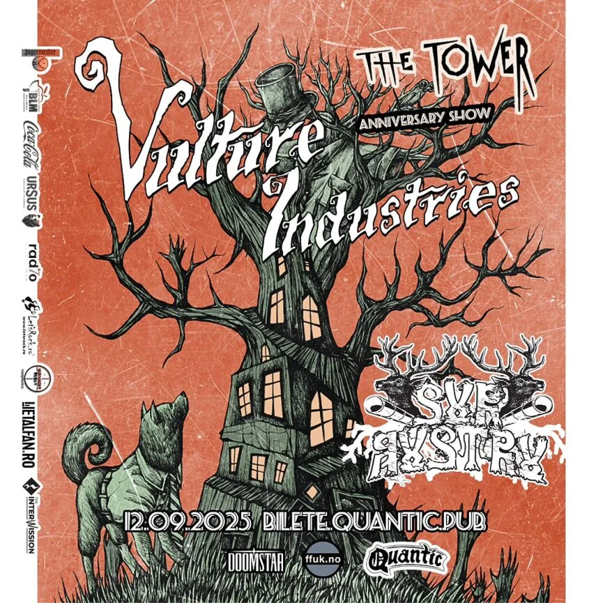 Sur Austru va deschide concertul Vulture Industries de la Bucuresti