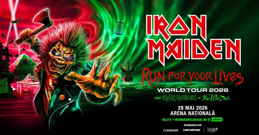 Biletele pentru IRON MAIDEN - Run For Your Lives Tour, disponibile de astăzi pentru publicul larg