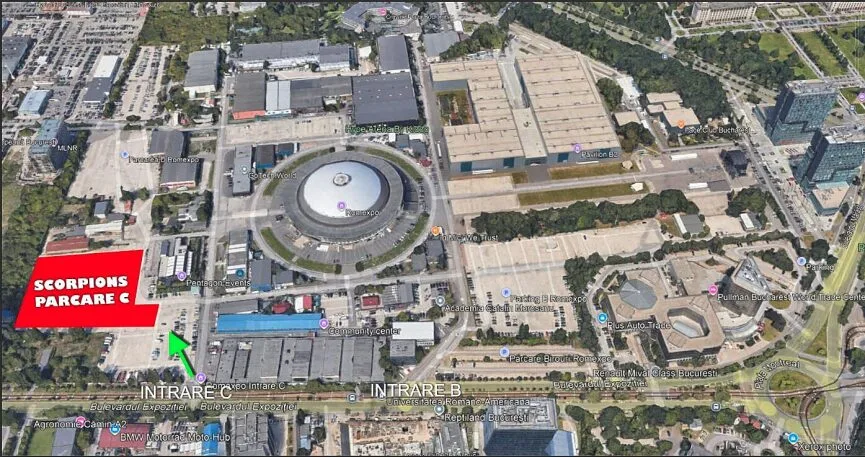 Concert Scorpions la Romexpo - reguli de acces