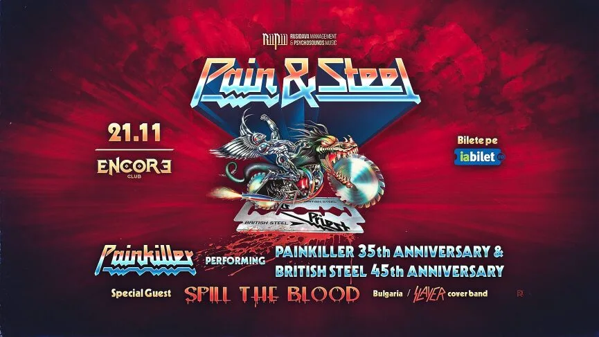 Pain & Steel - Tributes Night with Painkiller & Spill The Blood, in Encore Club