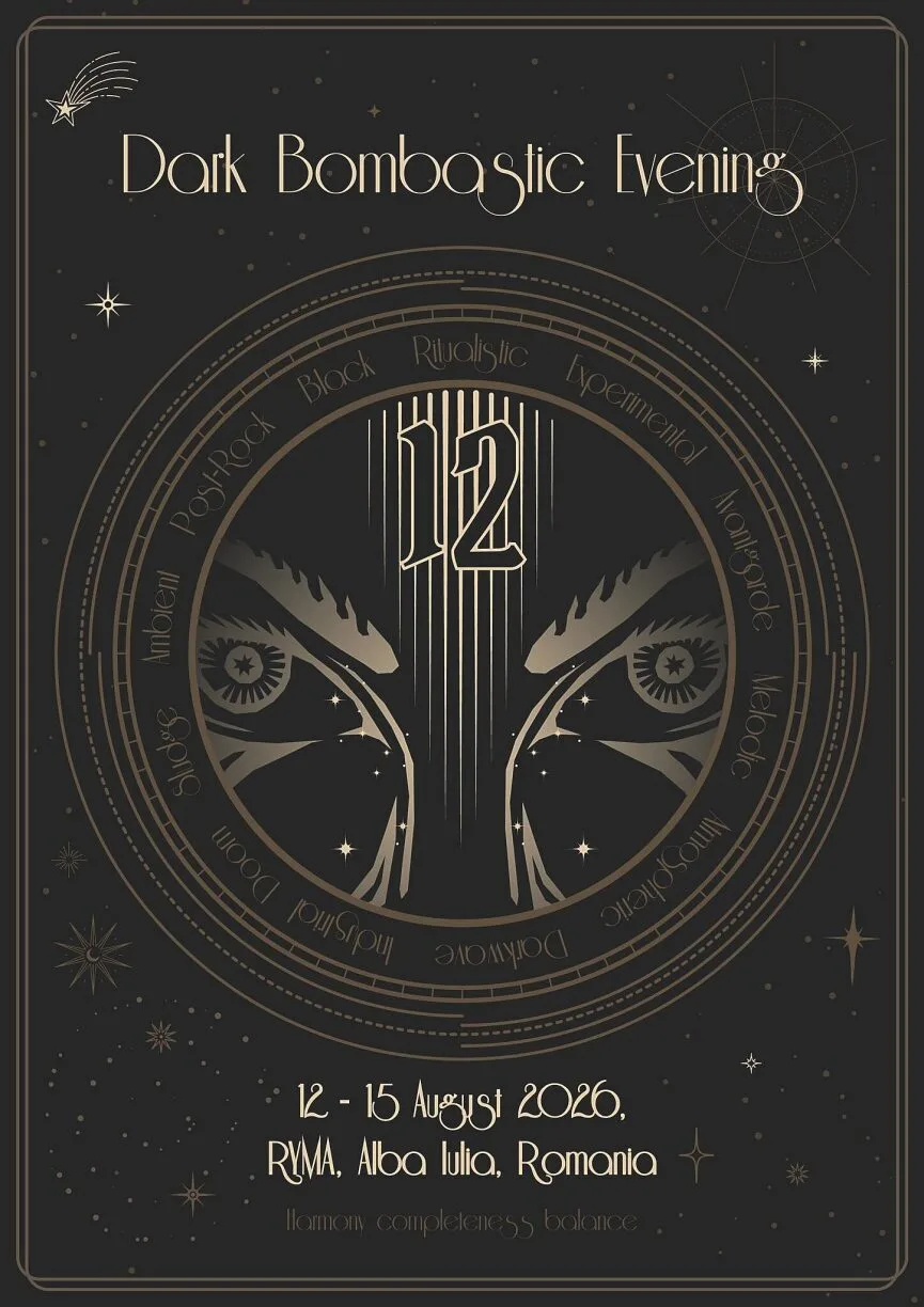 Dark Bombastic Evening 12 (DBE 12) va avea loc in perioada 12-15 august 2026