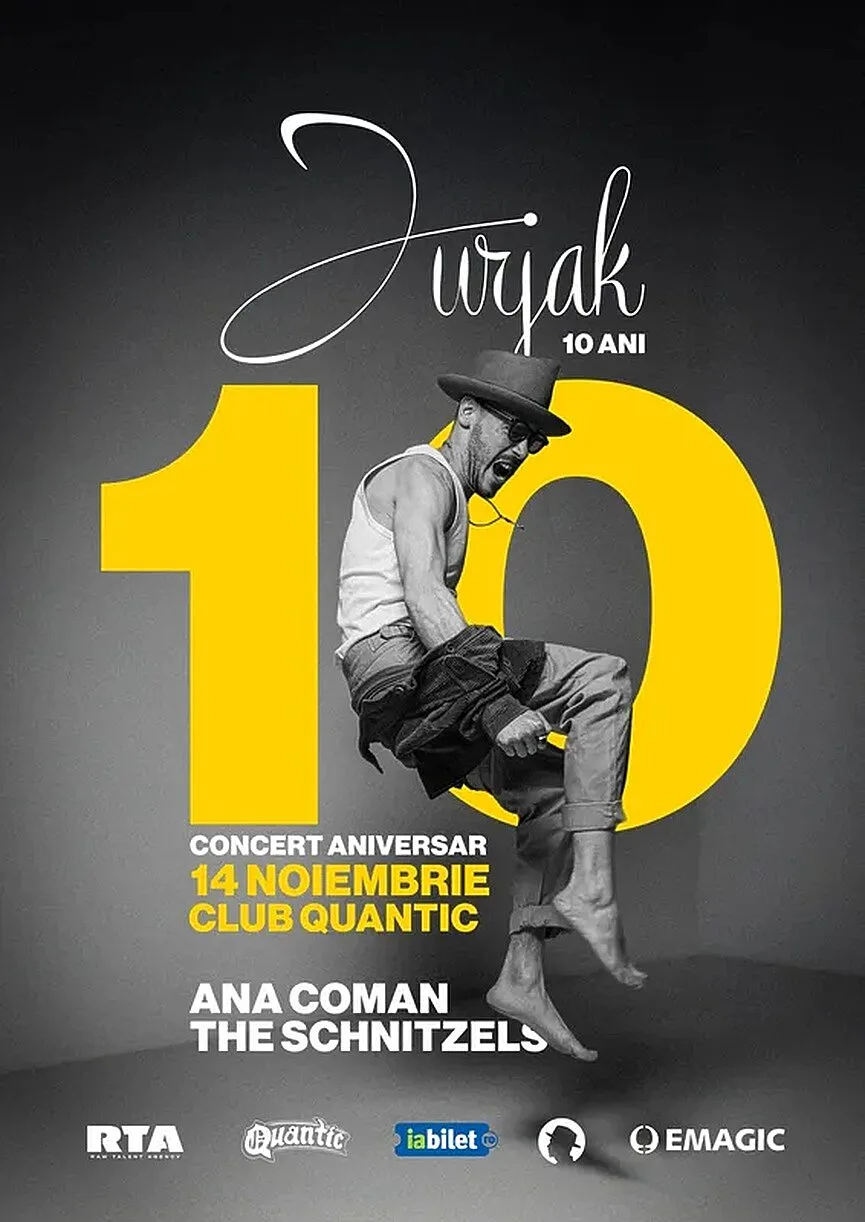 Aniversare Jurjak 10 ani, în Quantic din București