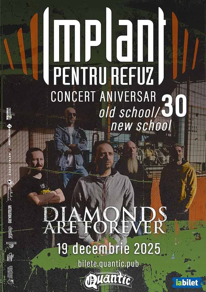 Concert aniversar #30 Implant Pentru Refuz - Old School - New School în Quantic
