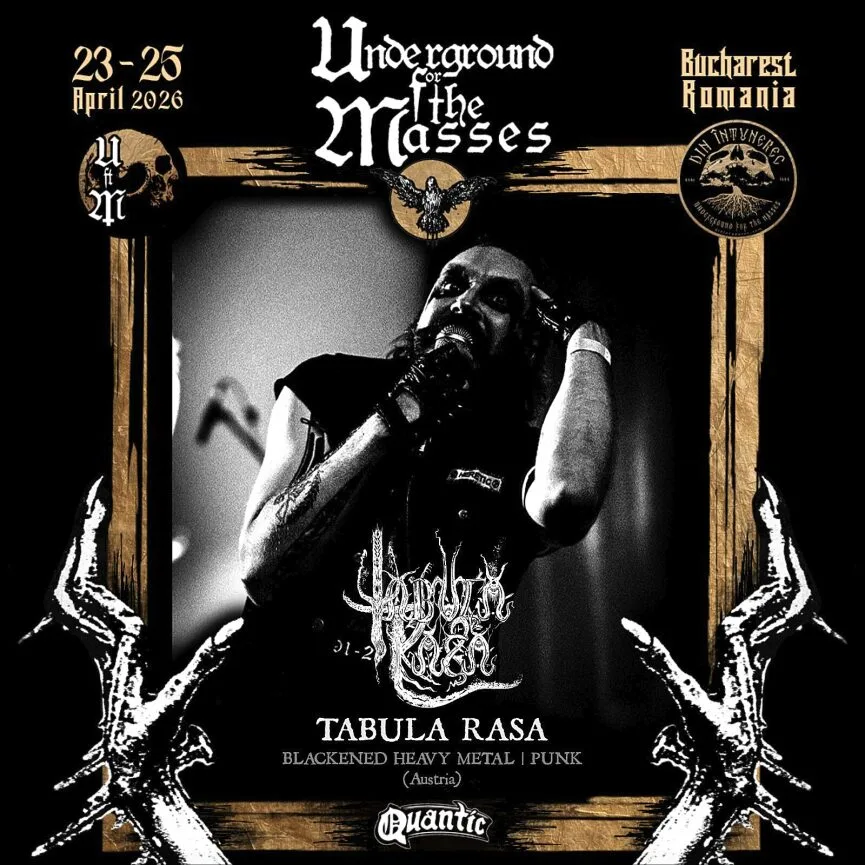 3. Noi forțe se alătură festivalului Underground For The Masses III: Antikvlt, Malhkebre, Tabula Rasa