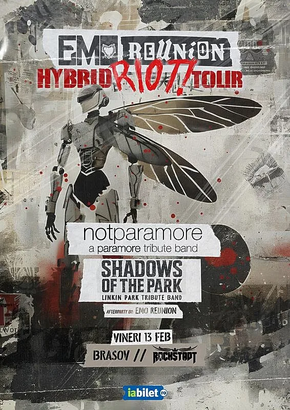 Hybrid Riot Tour - Emo Reunion cu notparamore si Shadows of the Park în club Rockstadt din Brasov