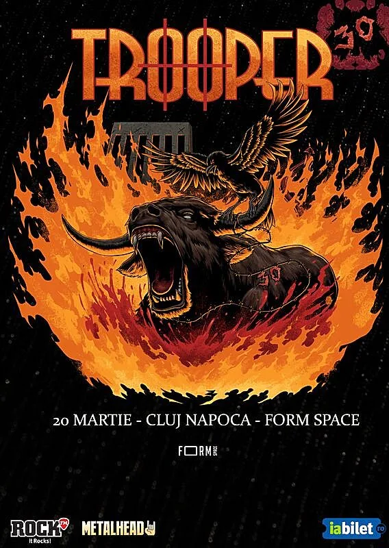 Trooper va sustine un concert în FORM SPACE din Cluj-Napoca