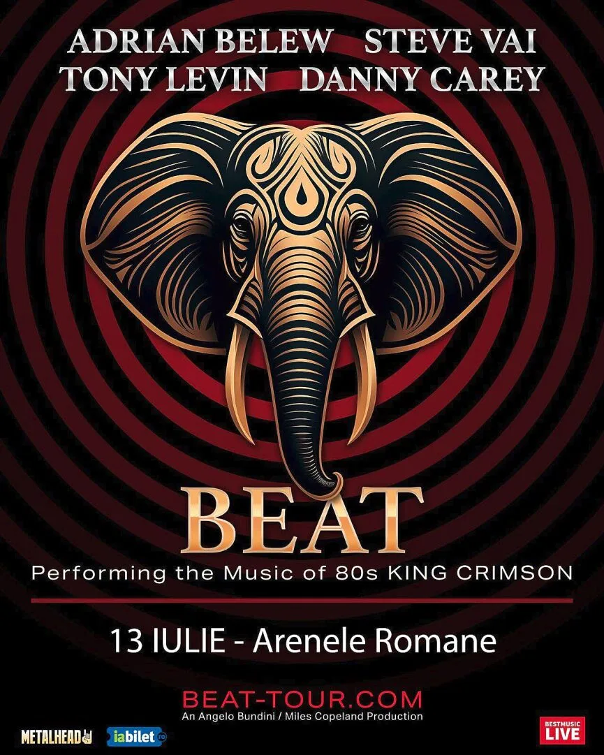 Concert BEAT la Arenele Romane - Danny Carey (Tool), Steve Vai, Adrian Belew, Tony Levin (King Crimson)