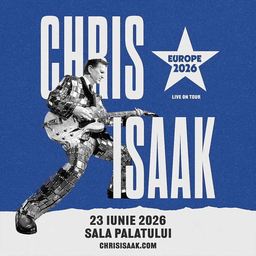 Concert Chris Isaak la Sala Palatului din Bucuresti, pe 23 iunie 2026