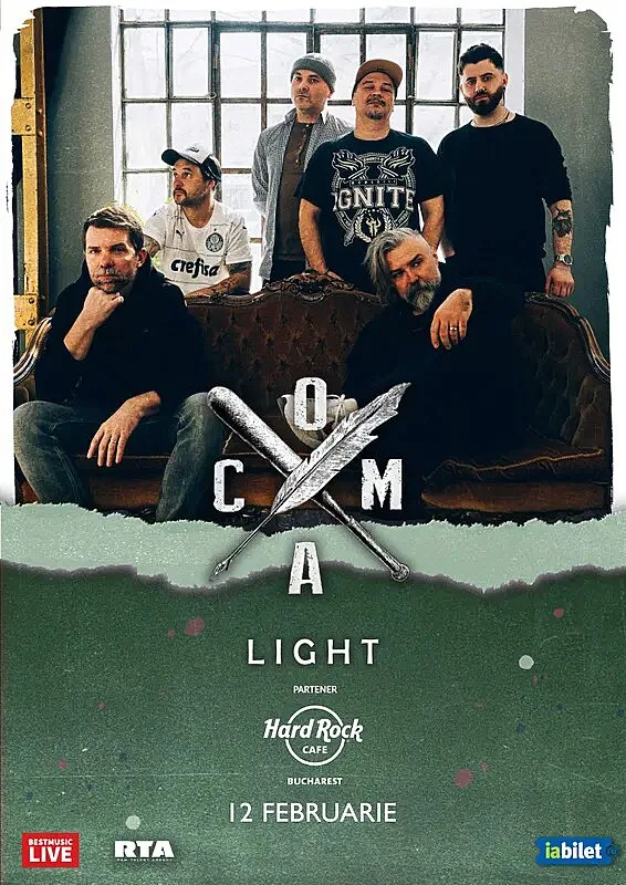 Concert Coma Light la Hard Rock Cafe, București