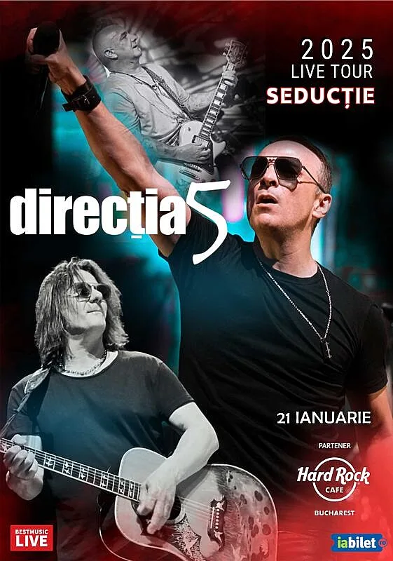 Concert Direcția 5 la Hard Rock Cafe, București