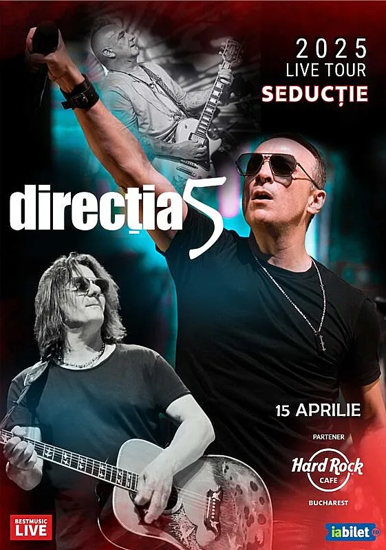 Concert Direcția 5 la Hard Rock Cafe, București