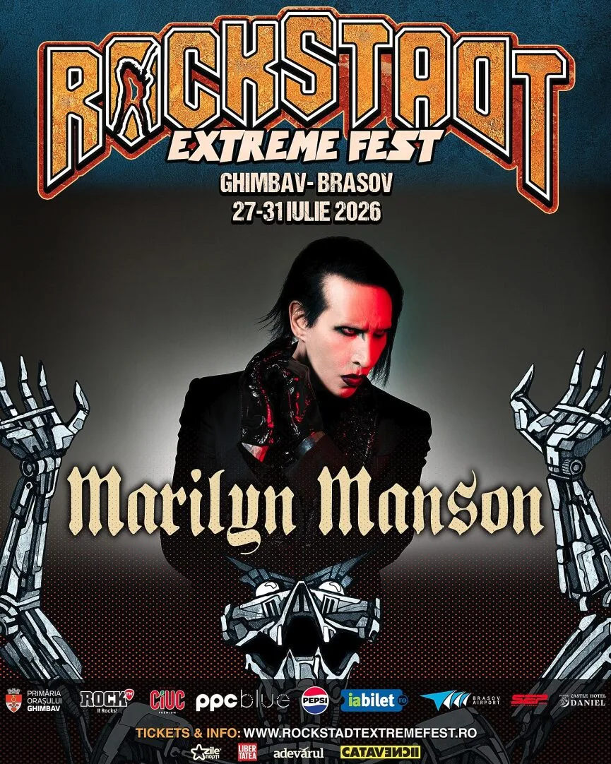 Marilyn Manson, Trooper si inca 3 trupe romanesti anuntate pentru Rockstadt Extreme Fest 2026