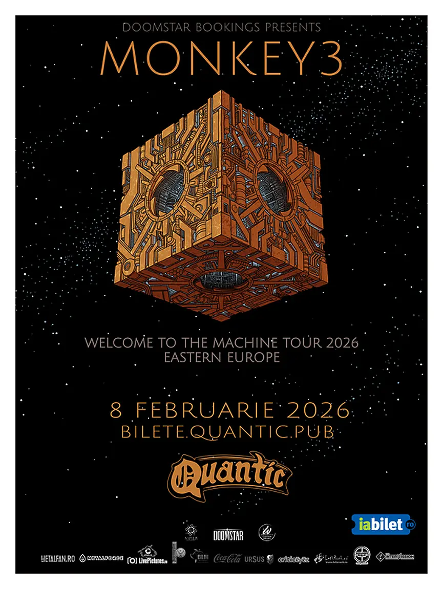 Concert Monkey3 în Quantic, București