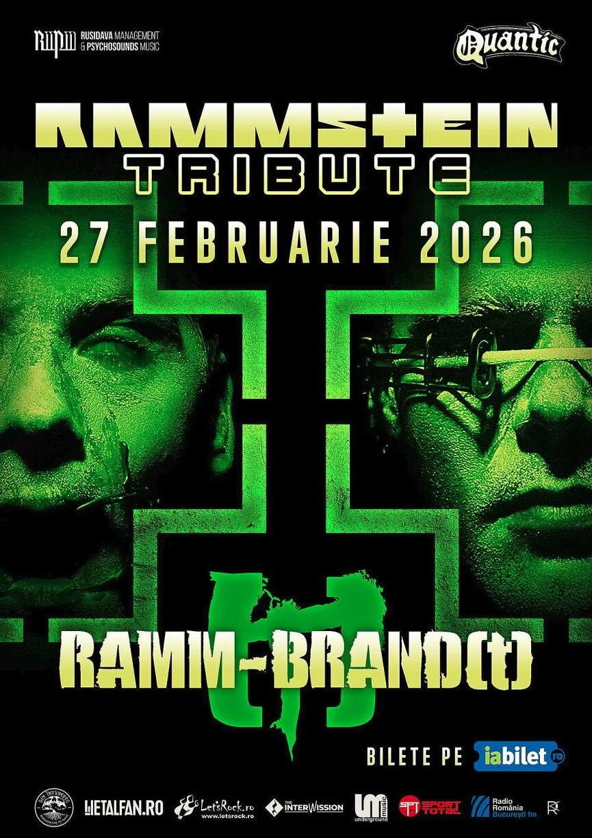 Ramm-Brand(t) - Rammstein Tribute - revine in Quantic, pe 27 februarie 2026